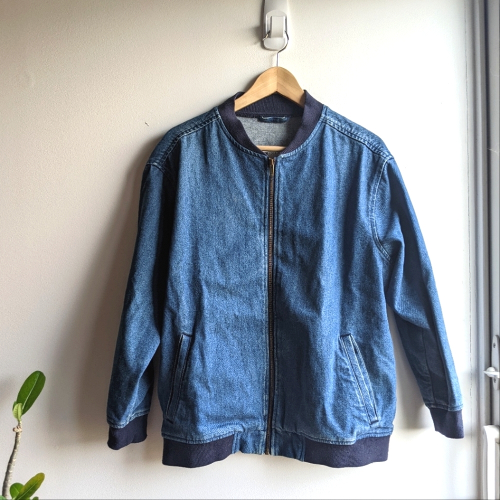 ASOS Denim Bomber Jacket UK8